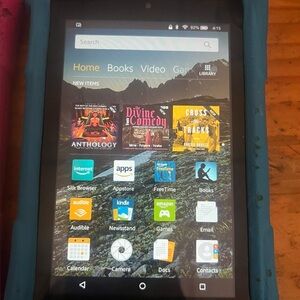 Amazon Tablet in Blue Protective Case